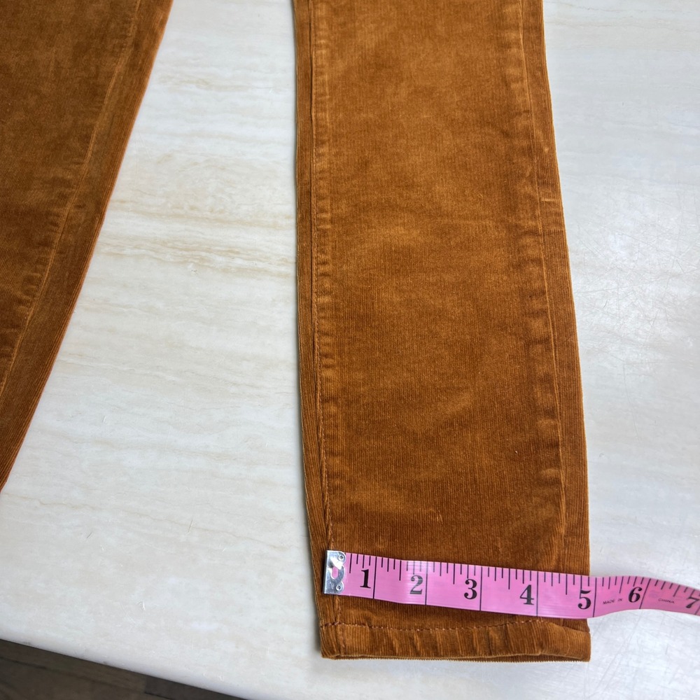 Anthropologie Pilcro High-Rise Skinny Corduroy Pants Cedar Gold Size 26 NWT - Picture 10 of 14